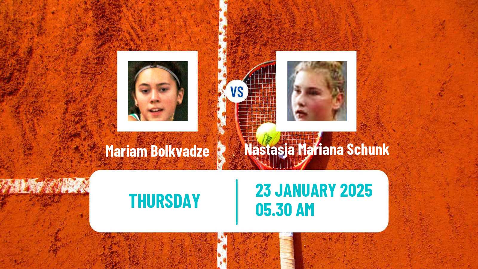 Tennis ITF W75 Porto Women Mariam Bolkvadze - Nastasja Mariana Schunk