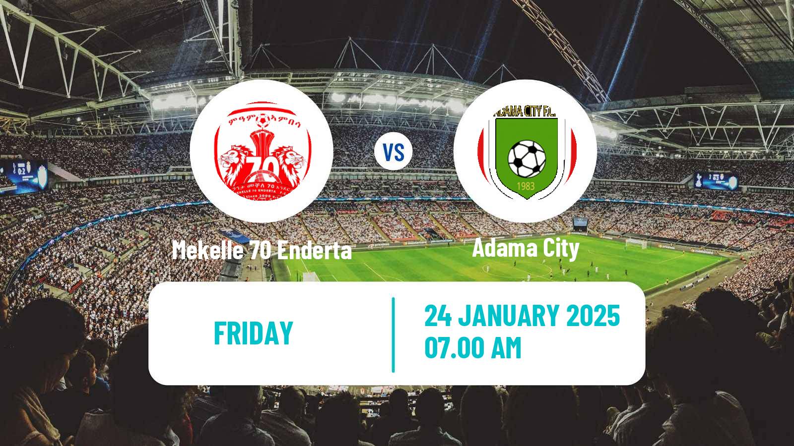 Soccer Ethiopian Premier League Mekelle 70 Enderta - Adama City