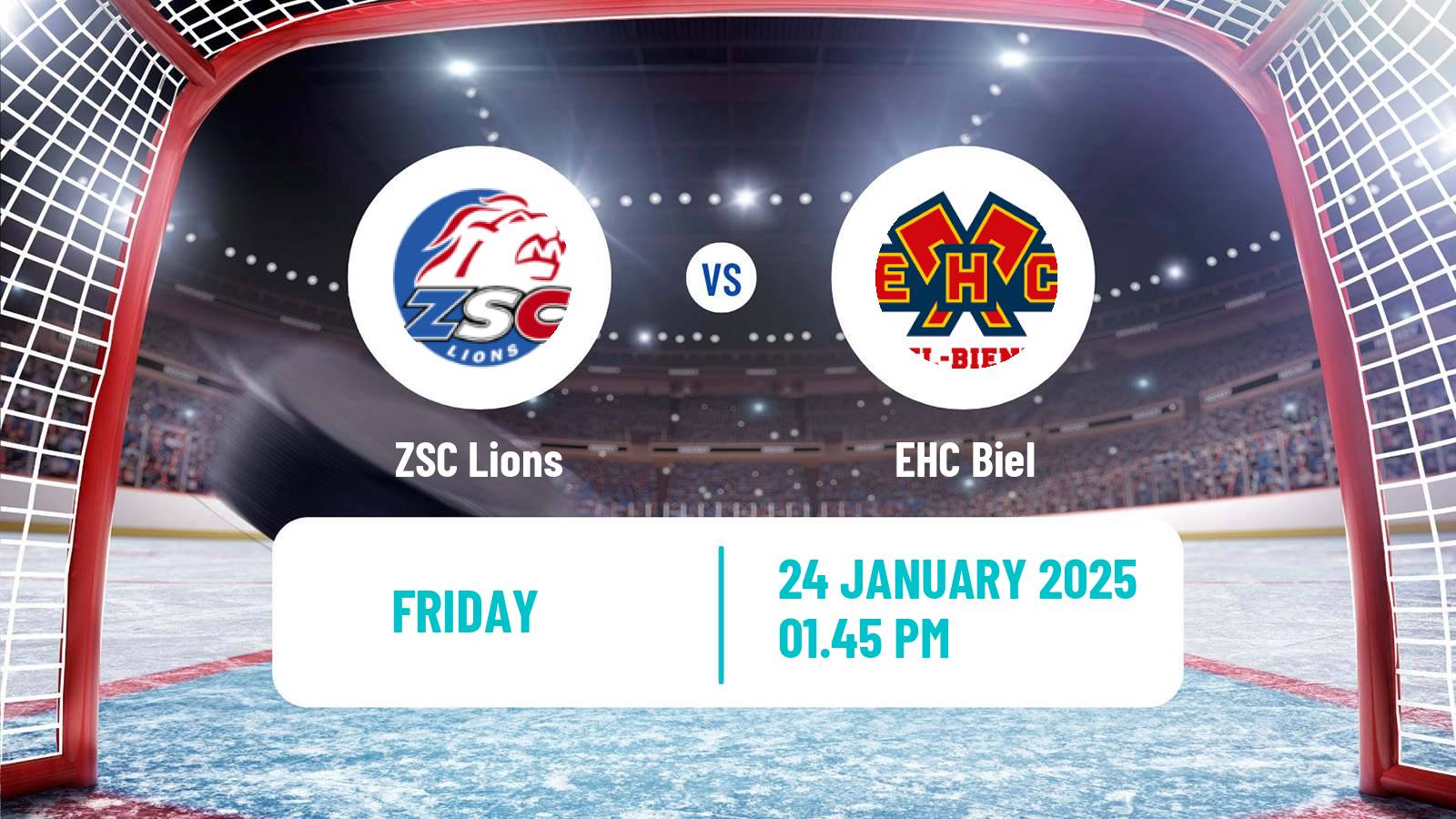 Hockey Swiss National League Hockey ZSC Lions - Biel