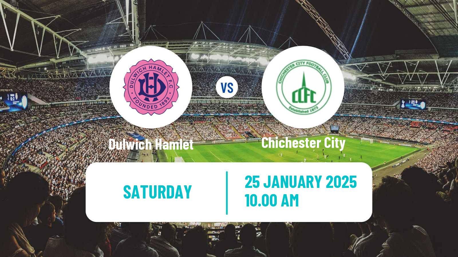 Soccer English Isthmian League Premier Division Dulwich Hamlet - Chichester City