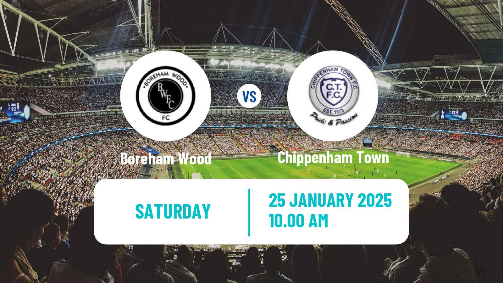 Soccer English National League South Boreham Wood - Chippenham Town