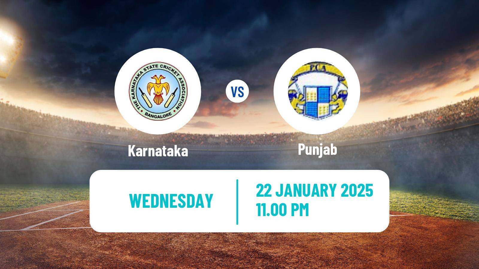 Cricket Ranji Trophy Karnataka - Punjab