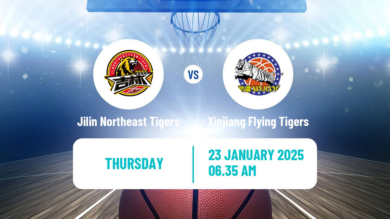 Basketball CBA Jilin Northeast Tigers - Xinjiang Flying Tigers