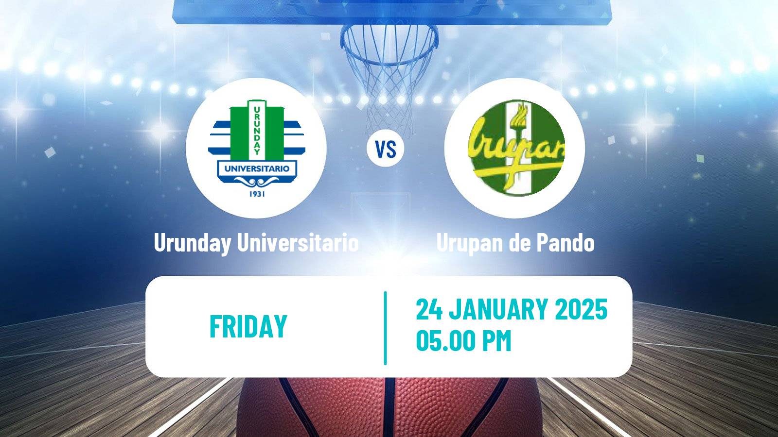 Basketball Uruguayan Liga Basketball Urunday Universitario - Urupan de Pando