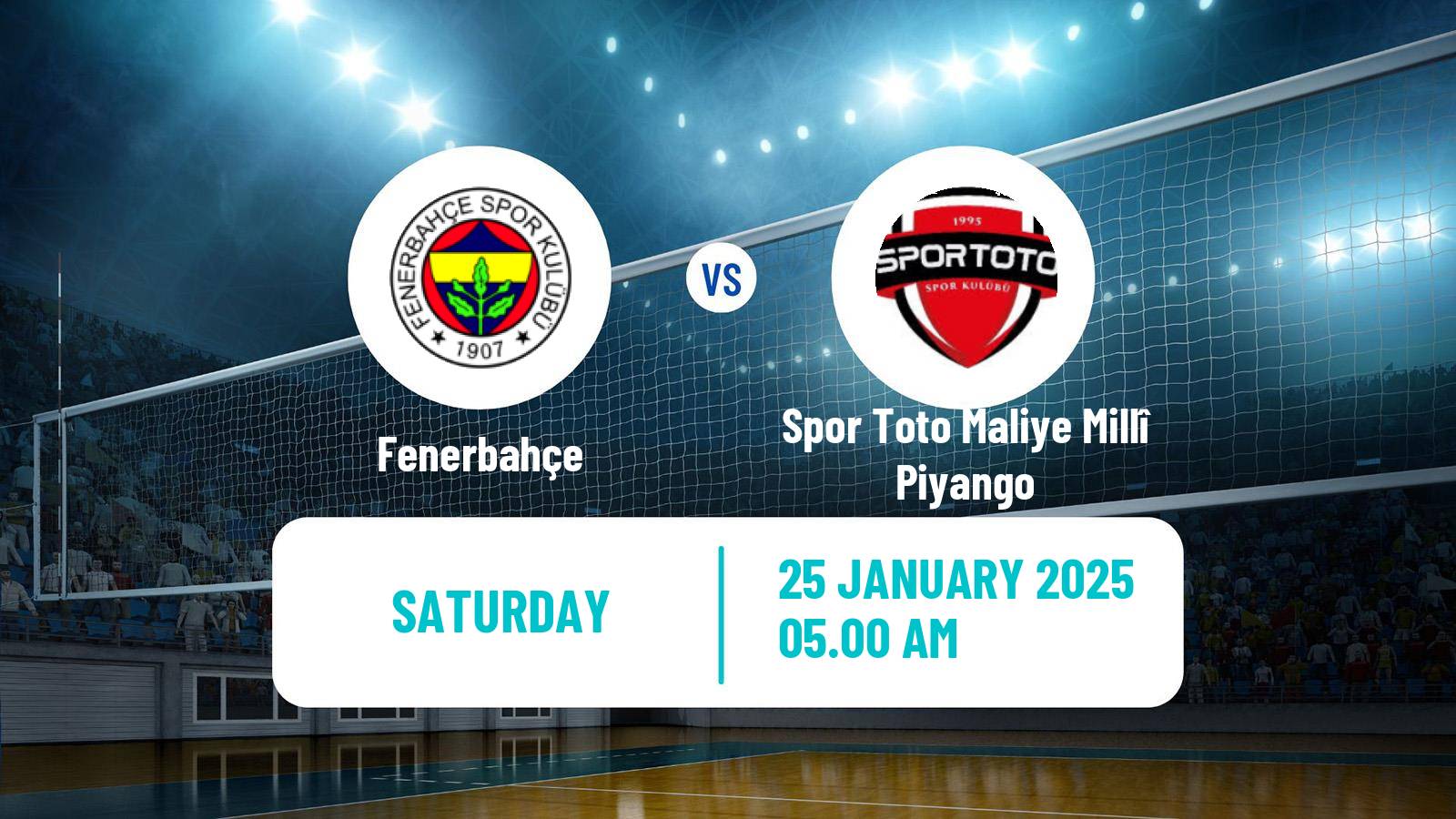 Volleyball Turkish Efeler Ligi Volleyball Fenerbahçe - Spor Toto Maliye Millî Piyango