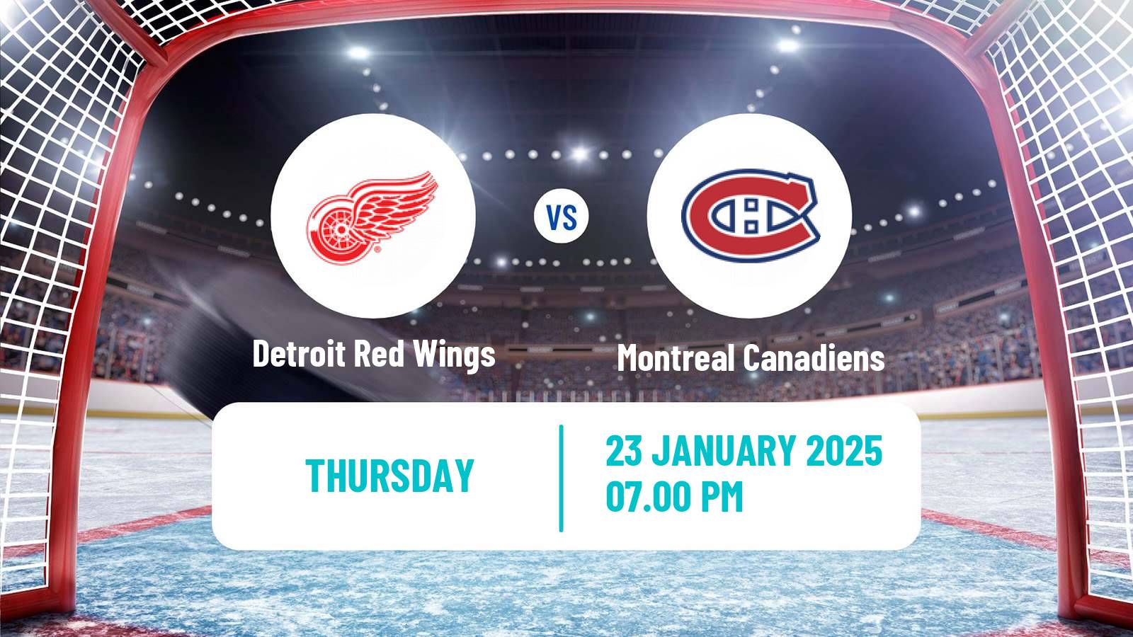 Hockey NHL Detroit Red Wings - Montreal Canadiens