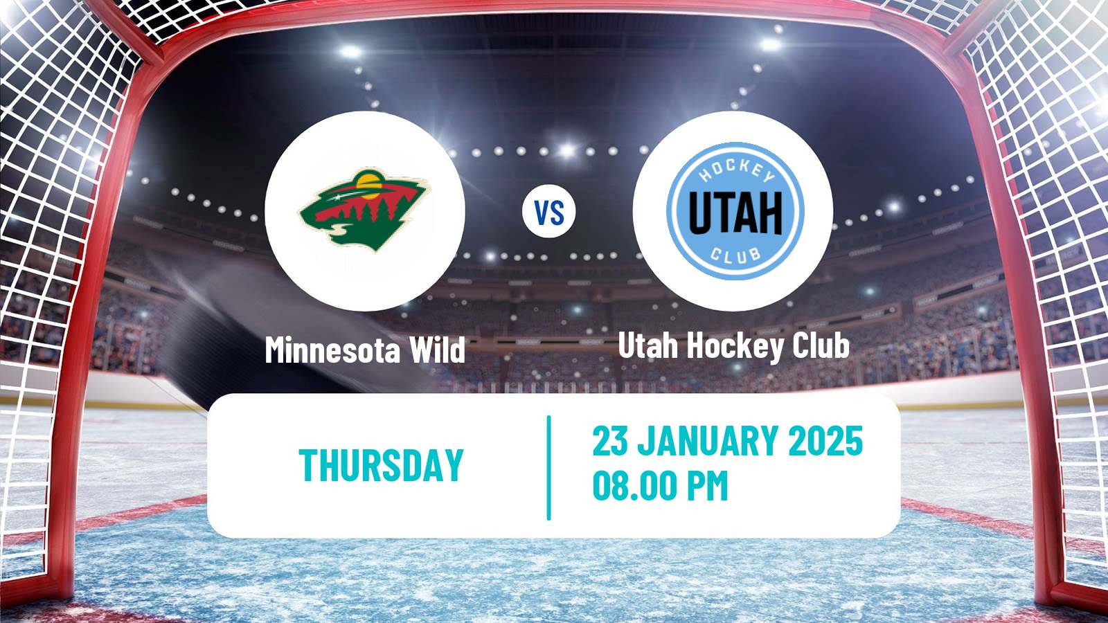 Hockey NHL Minnesota Wild - Utah Hockey Club