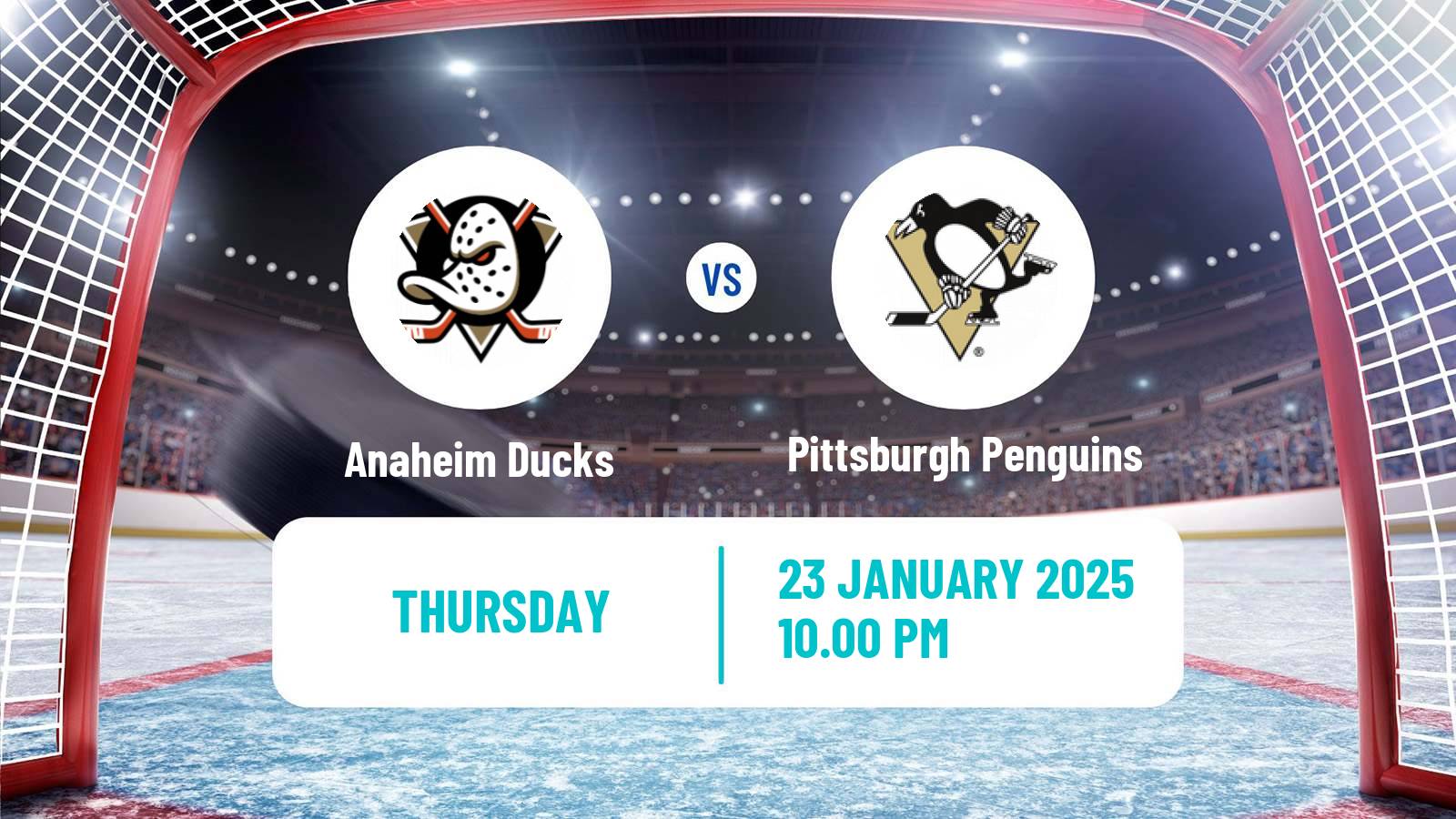 Hockey NHL Anaheim Ducks - Pittsburgh Penguins