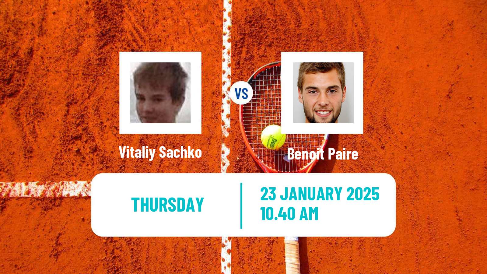 Tennis Quimper Challenger Men Vitaliy Sachko - Benoit Paire