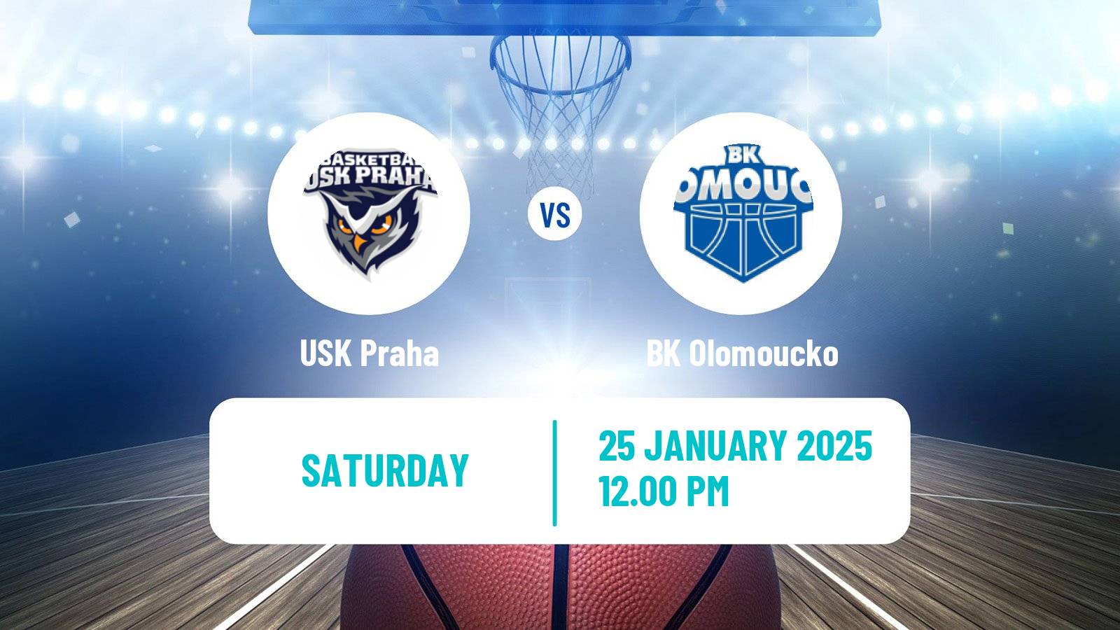 Basketball Czech NBL USK Praha - Olomoucko