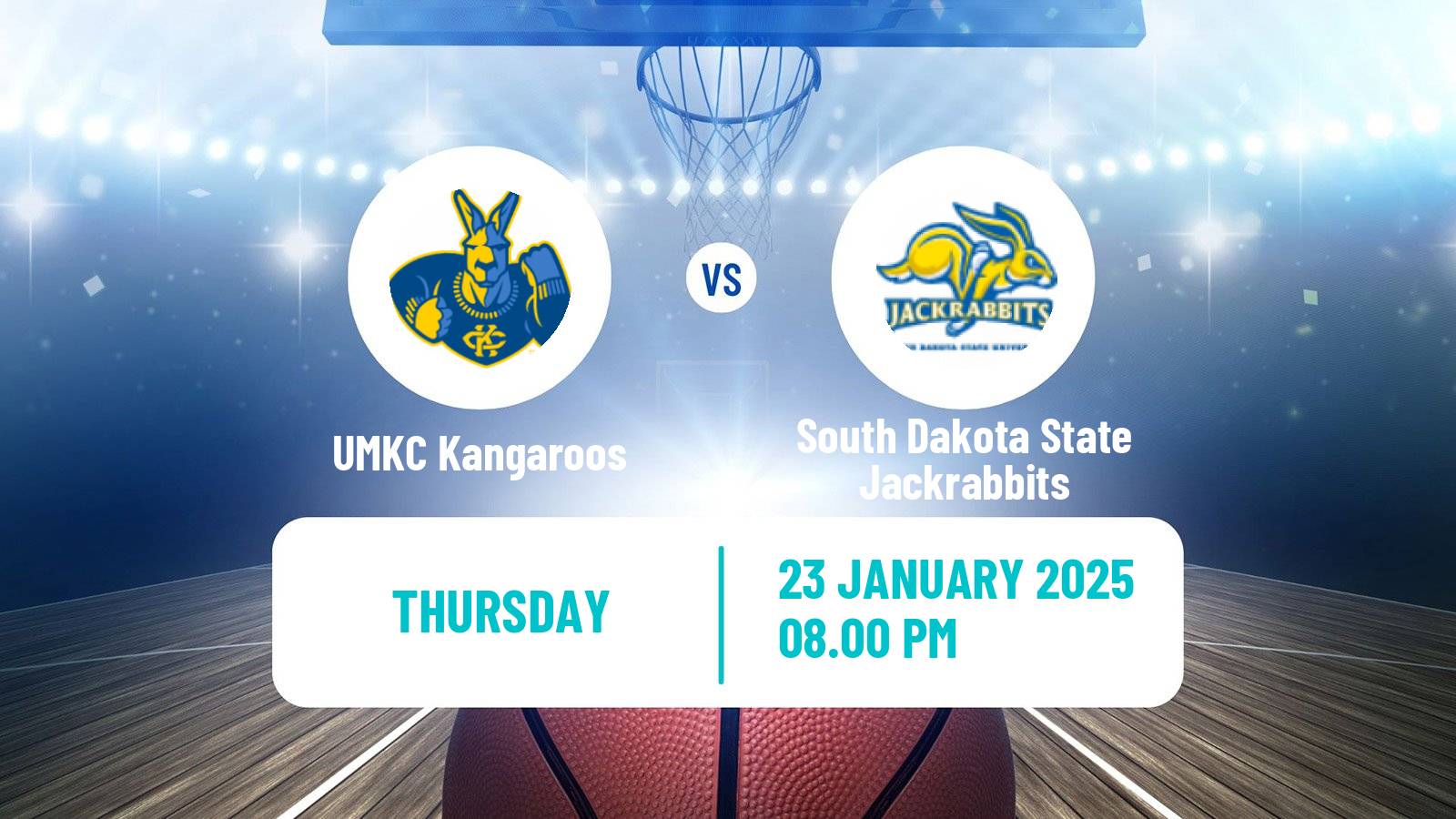 Basketball NCAA College Basketball UMKC Kangaroos - South Dakota State Jackrabbits