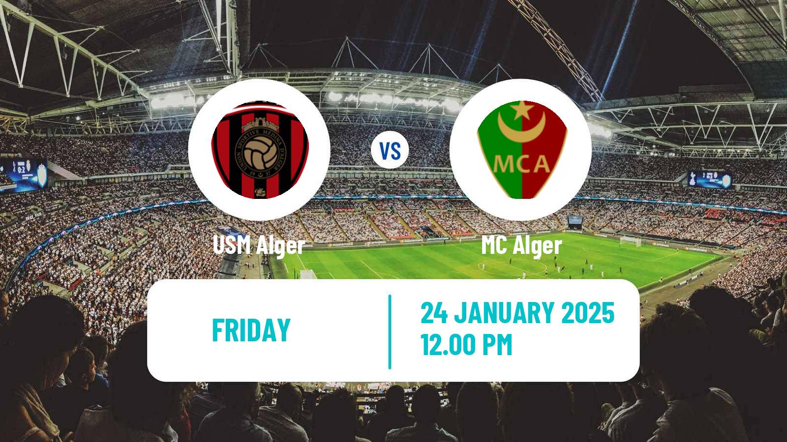 Soccer Algerian Ligue 1 USM Alger - MC Alger