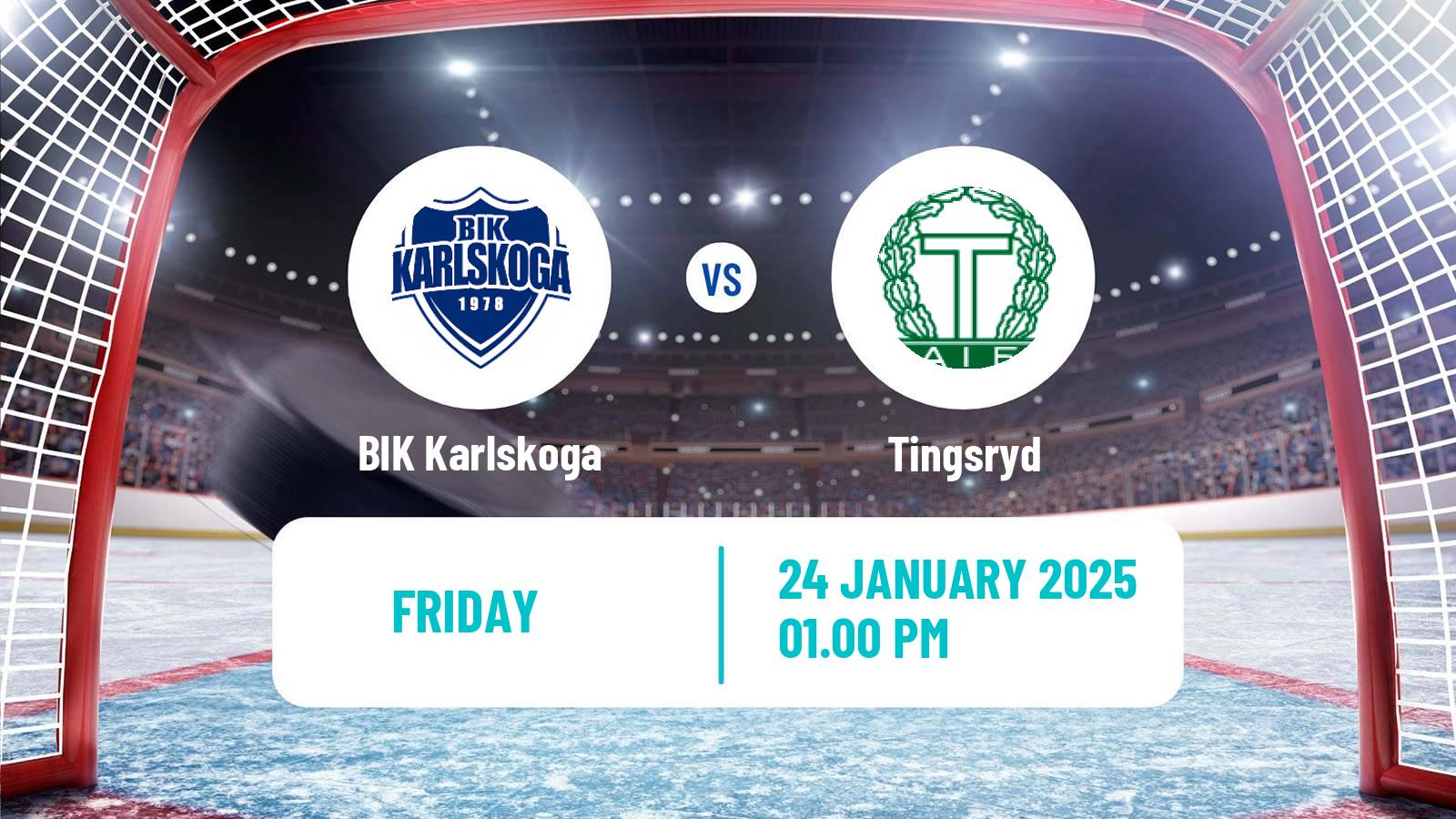 Hockey Swedish Hockey Allsvenskan BIK Karlskoga - Tingsryd