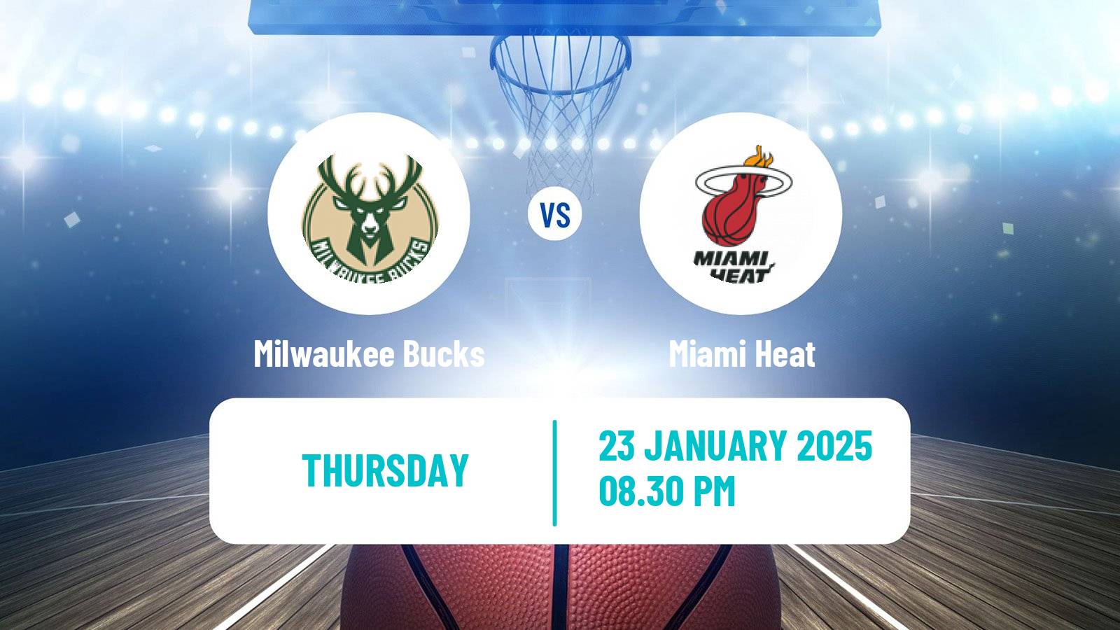 Basketball NBA Milwaukee Bucks - Miami Heat