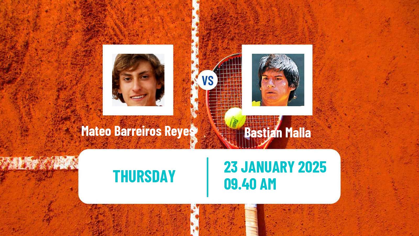 Tennis ITF M15 Santiago 2 Men Mateo Barreiros Reyes - Bastian Malla