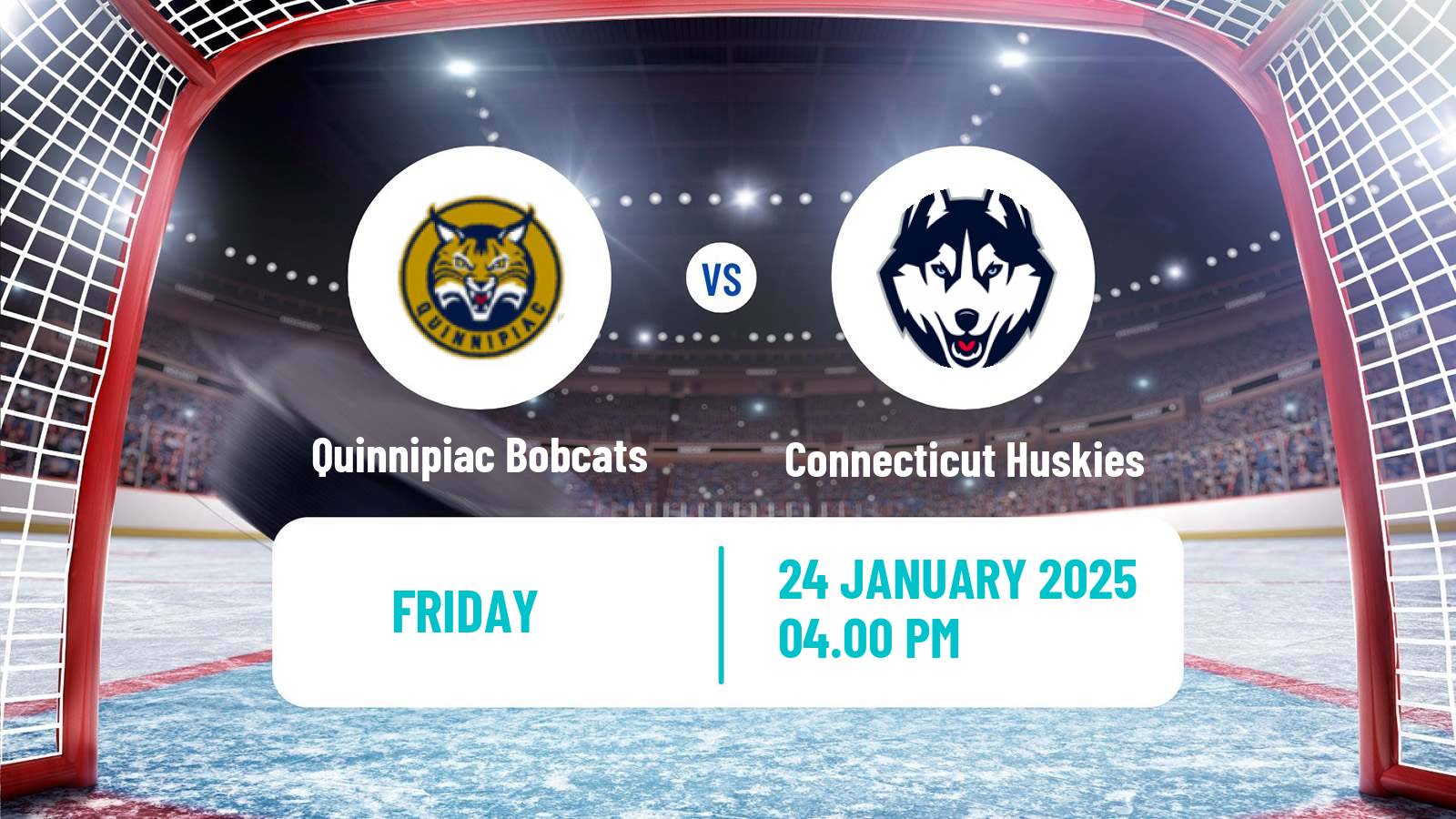 Hockey NCAA Hockey Quinnipiac Bobcats - Connecticut Huskies