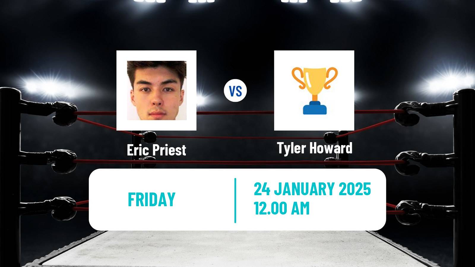 Boxing Middleweight Others Matches Men Eric Priest - Tyler Howard