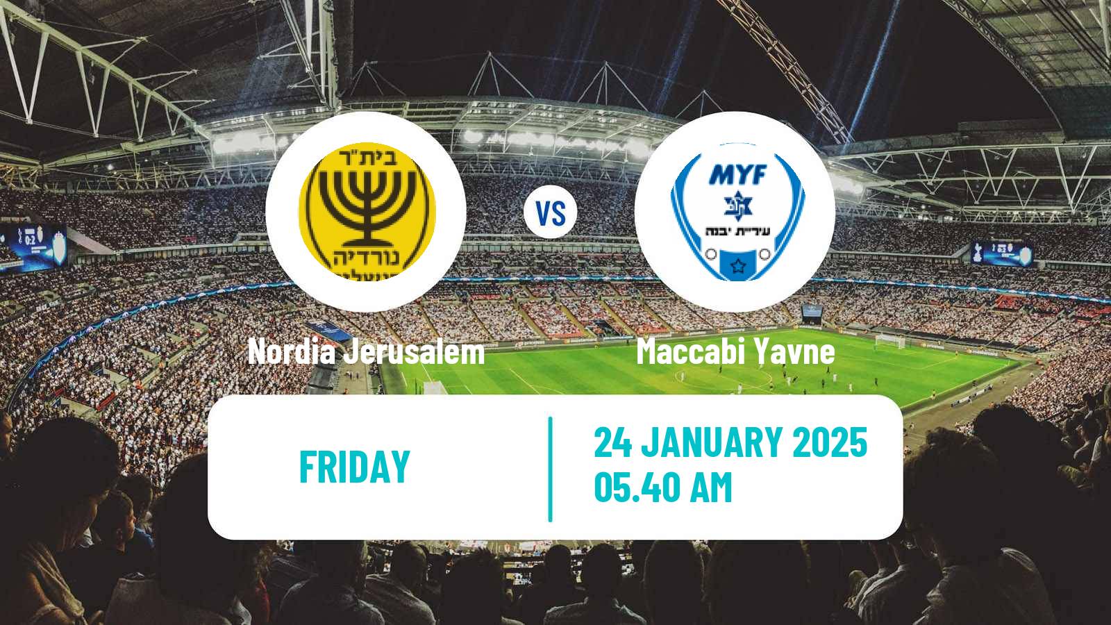 Soccer Israeli Liga Alef South Nordia Jerusalem - Maccabi Yavne