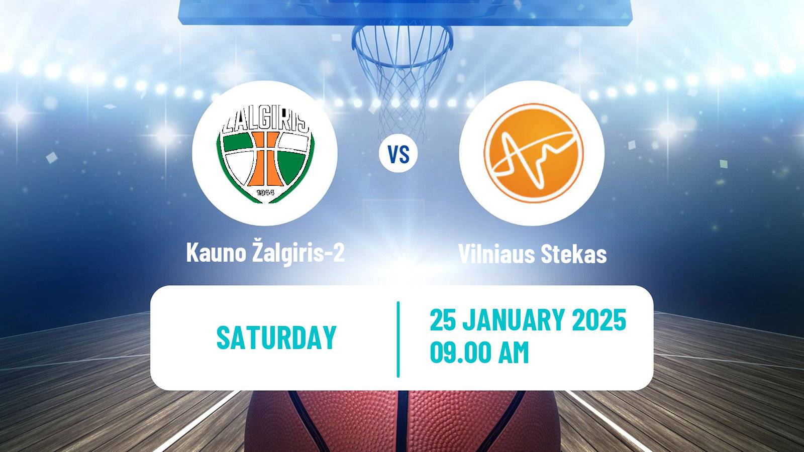 Basketball Lietuvos NKL Kauno Žalgiris-2 - Vilniaus Stekas