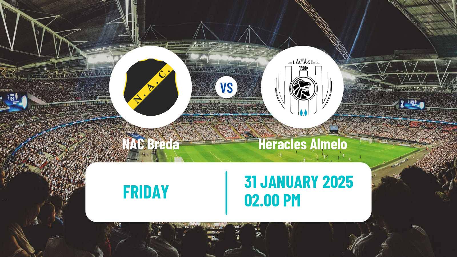 Soccer Dutch Eredivisie NAC Breda - Heracles Almelo