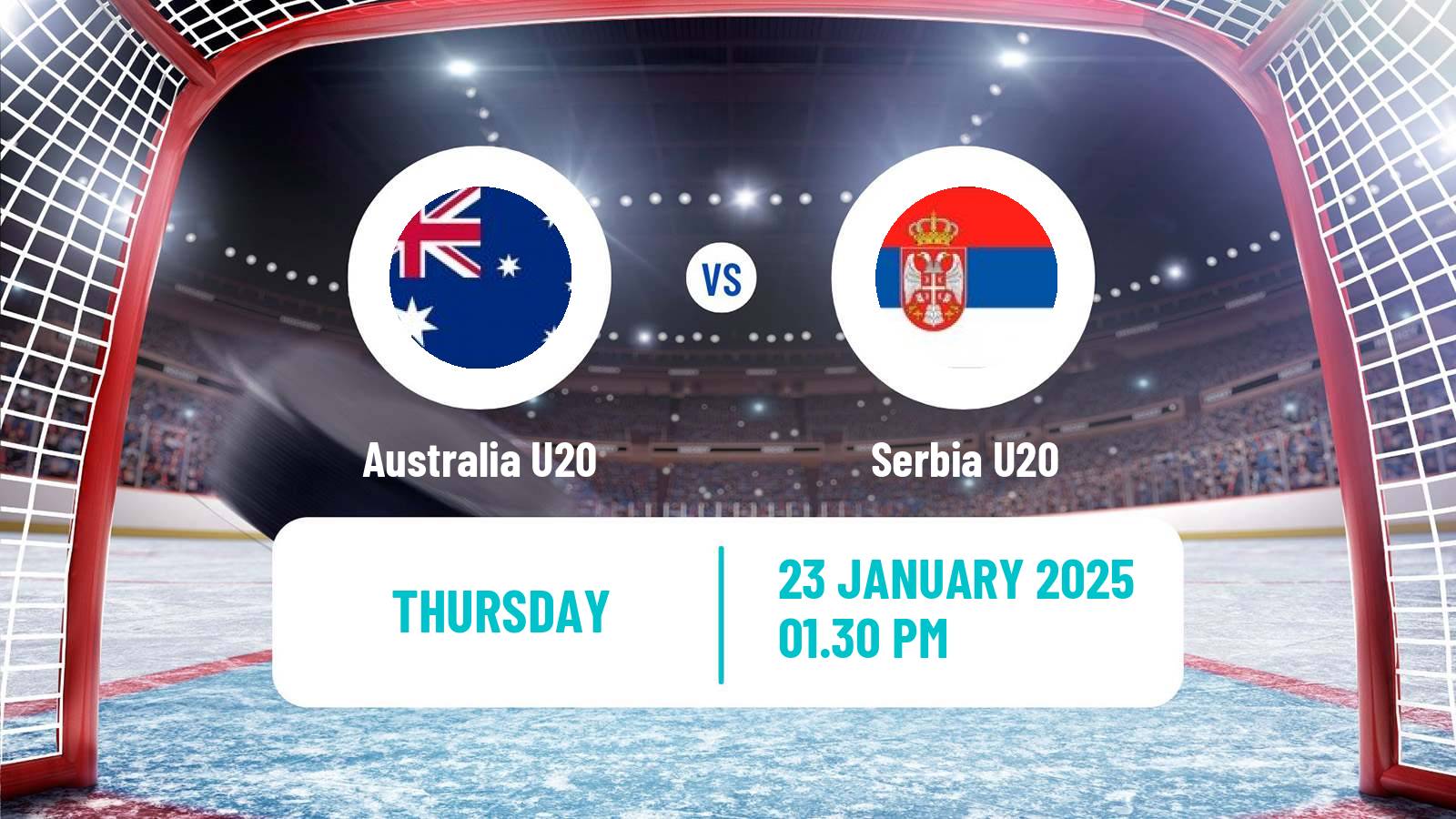 Hockey IIHF World U20 Championship IIB Australia U20 - Serbia U20