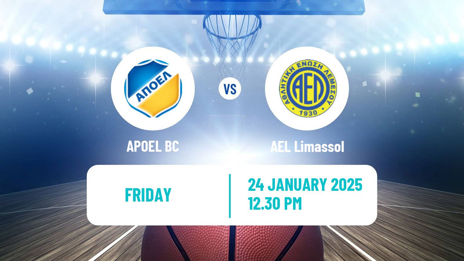 Basketball Cypriot Division A Basketball APOEL - AEL Limassol