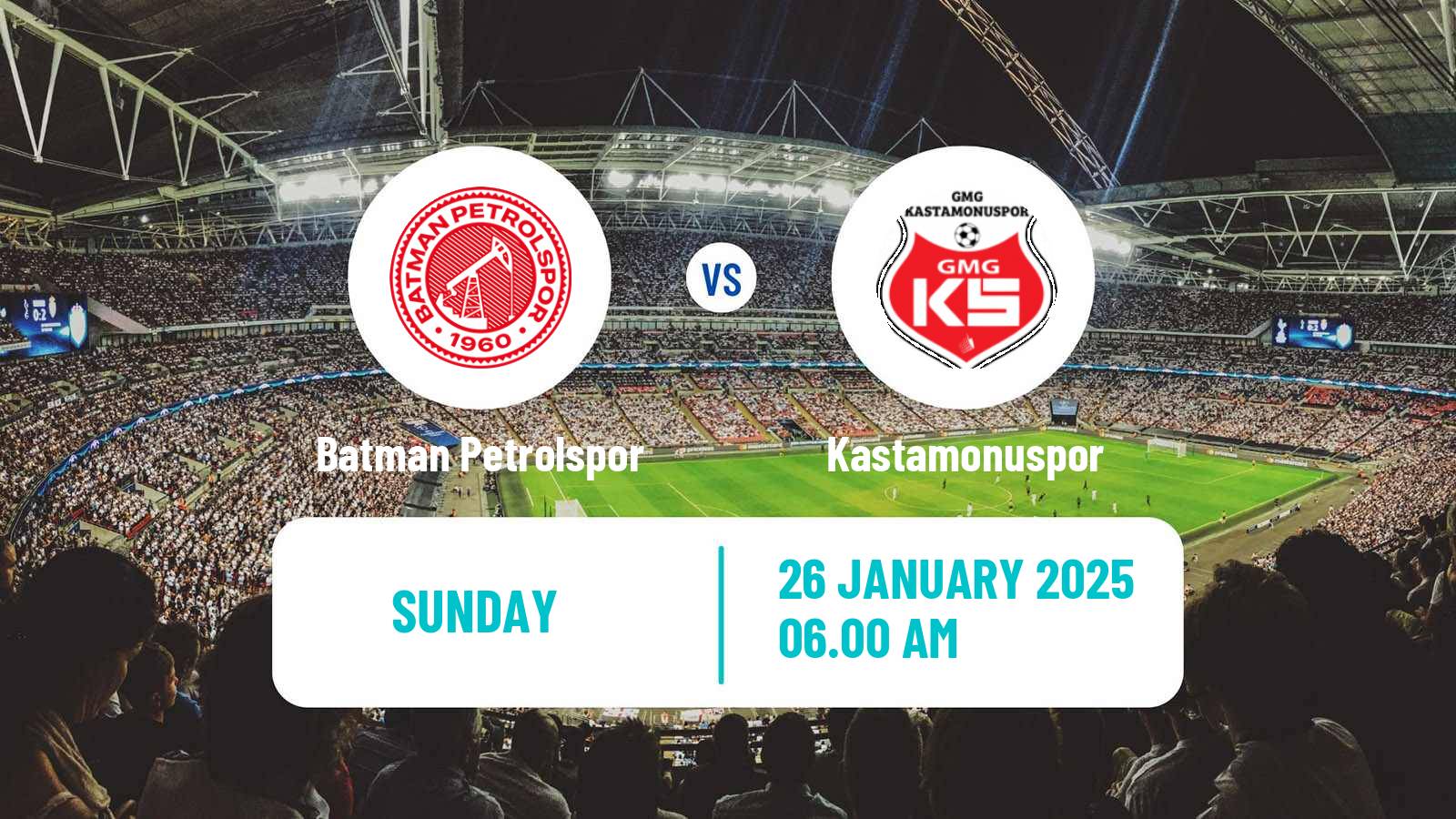 Soccer Turkish Second League White Group Batman Petrolspor - Kastamonuspor