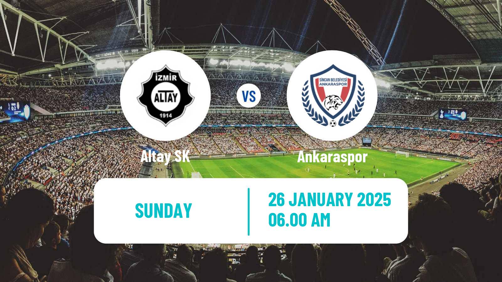 Soccer Turkish Second League White Group Altay - Ankaraspor