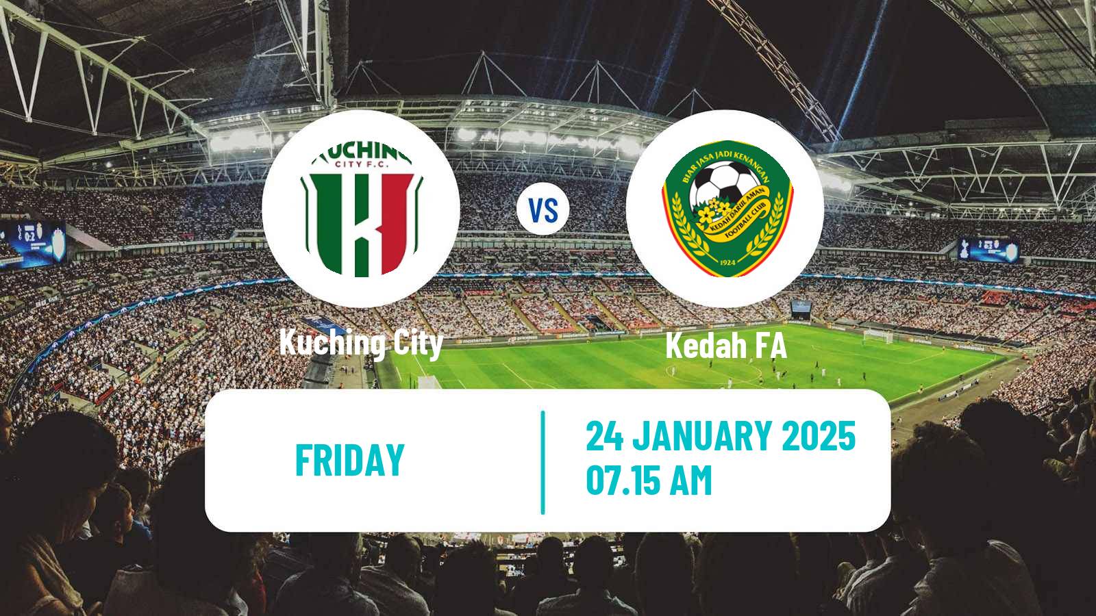 Soccer Malaysian Super League Kuching City - Kedah FA