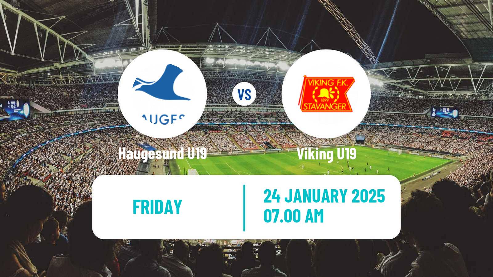 Soccer Norwegian Nasjonal U19 CL Haugesund U19 - Viking U19