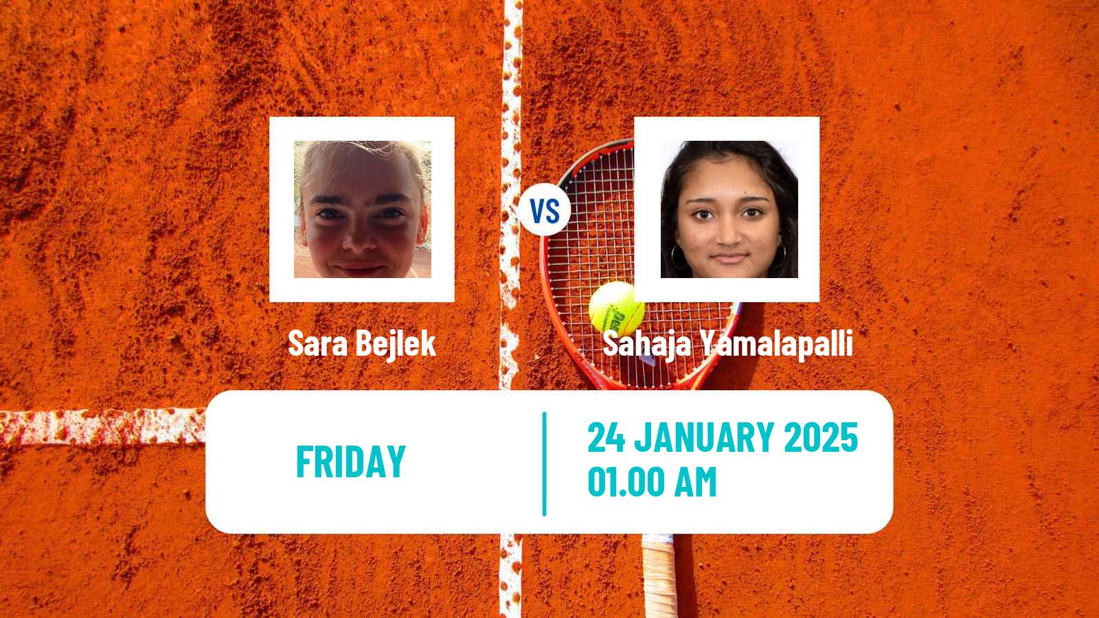 Tennis ITF W100 Bengaluru Women Sara Bejlek - Sahaja Yamalapalli