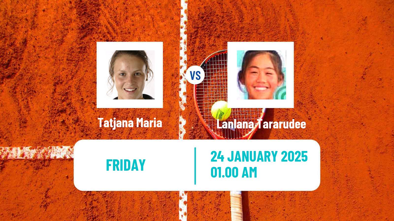 Tennis ITF W100 Bengaluru Women Tatjana Maria - Lanlana Tararudee