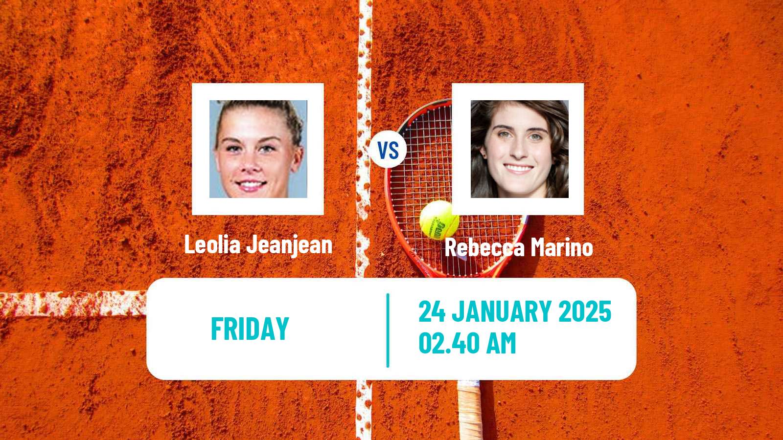 Tennis ITF W100 Bengaluru Women Leolia Jeanjean - Rebecca Marino