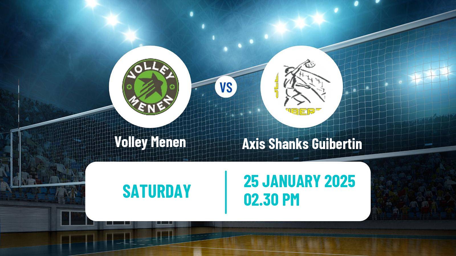 Volleyball Belgian League Volleyball Menen - Axis Shanks Guibertin