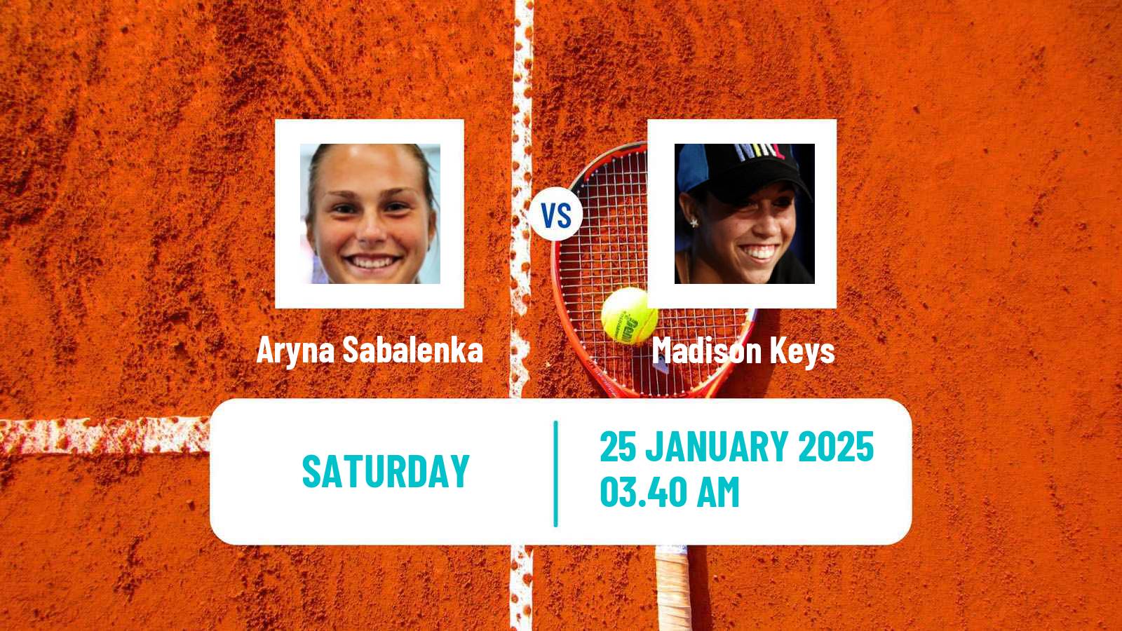 Tennis WTA Australian Open Aryna Sabalenka - Madison Keys