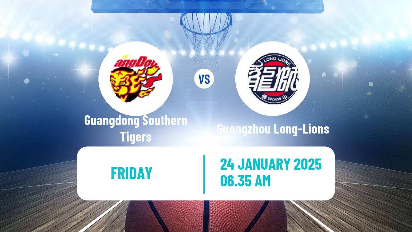 Basketball CBA Guangdong Southern Tigers - Guangzhou Long-Lions