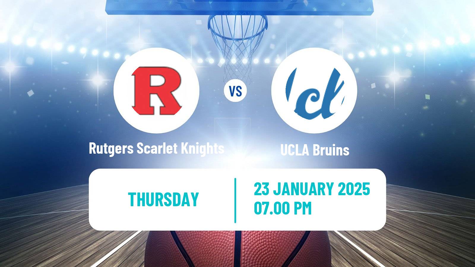 Basketball NCAA College Basketball Women Rutgers Scarlet Knights - UCLA Bruins