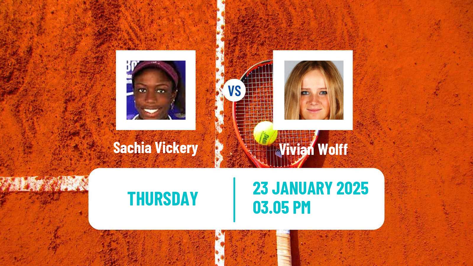 Tennis ITF W75 Vero Beach Fl Women Sachia Vickery - Vivian Wolff