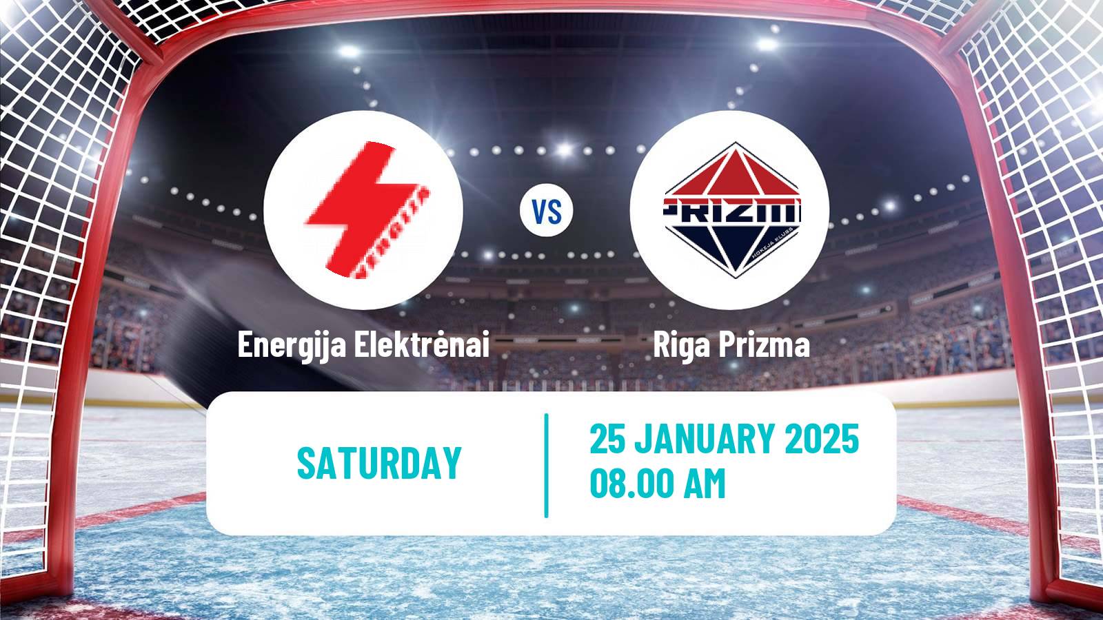 Hockey Latvian Hokeja Liga Energija Elektrėnai - Riga Prizma