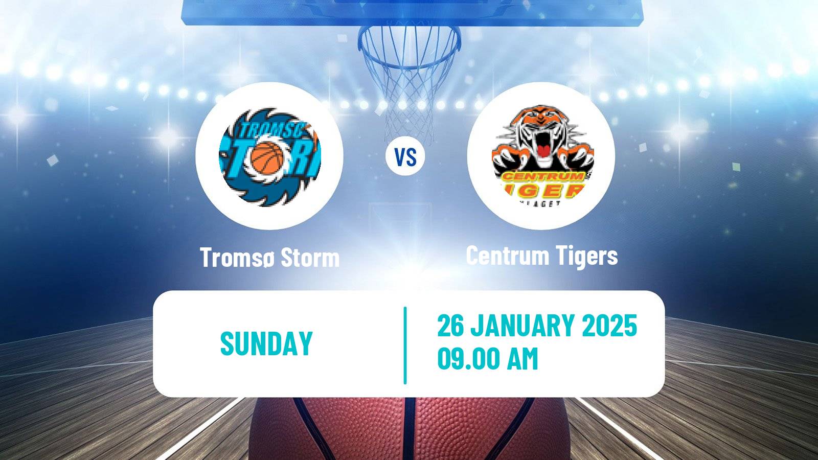 Basketball Norwegian BLNO Tromsø Storm - Centrum Tigers