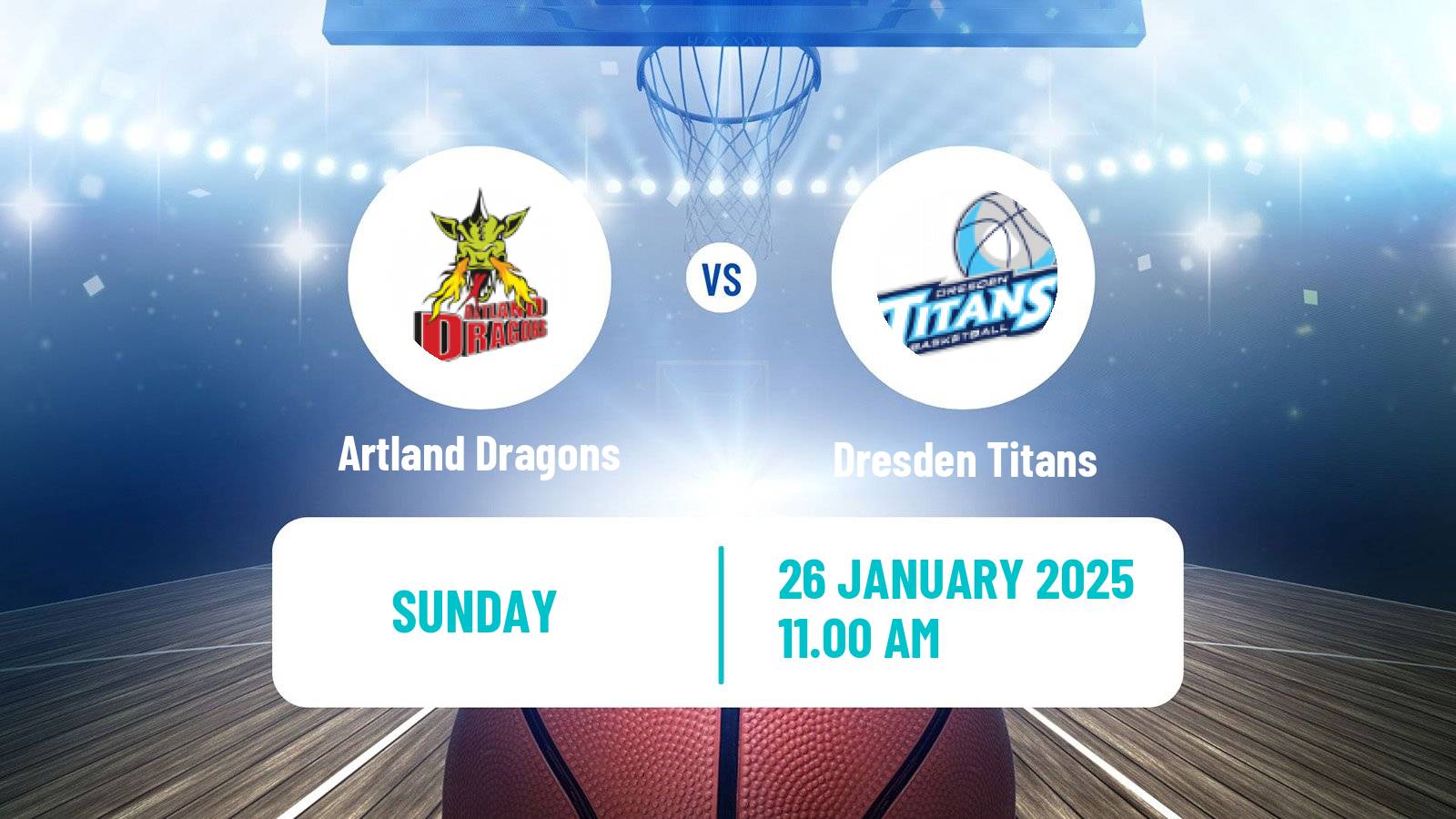 Basketball German Pro A Basketball Artland Dragons - Dresden Titans