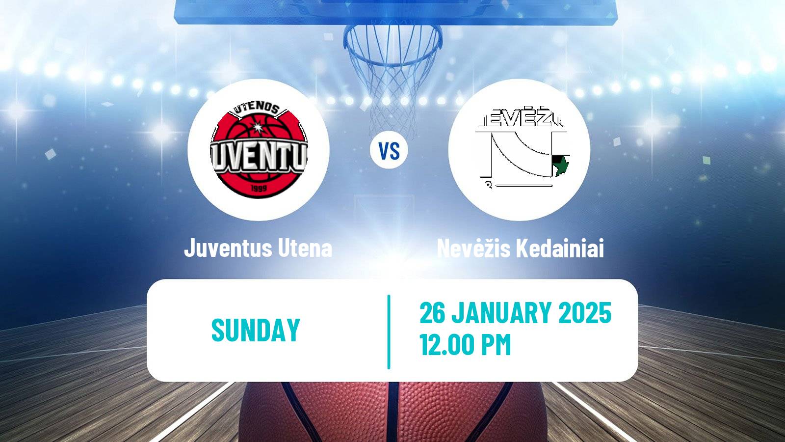 Basketball Lietuvos Krepsinio Lyga Juventus Utena - Nevėžis Kedainiai