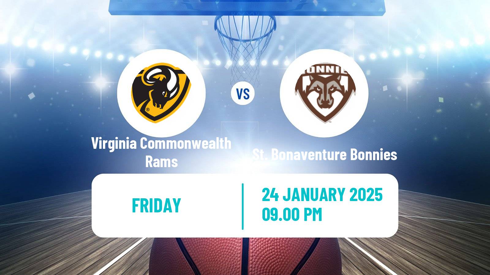 Basketball NCAA College Basketball Virginia Commonwealth Rams - St. Bonaventure Bonnies