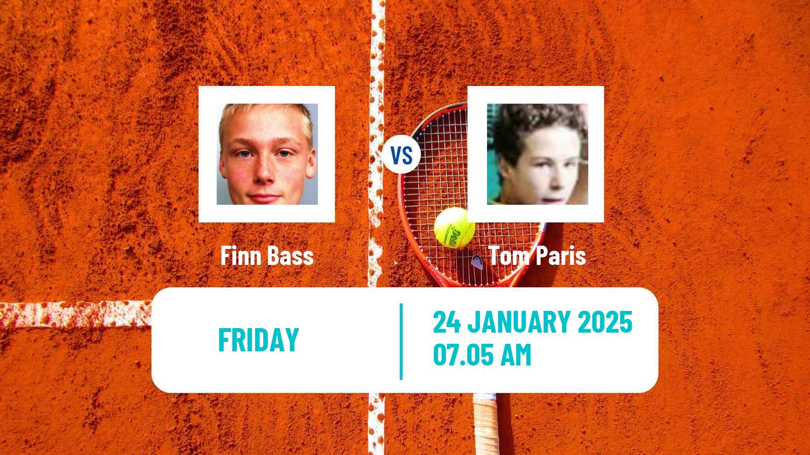 Tennis ITF M25 Nussloch Men Finn Bass - Tom Paris