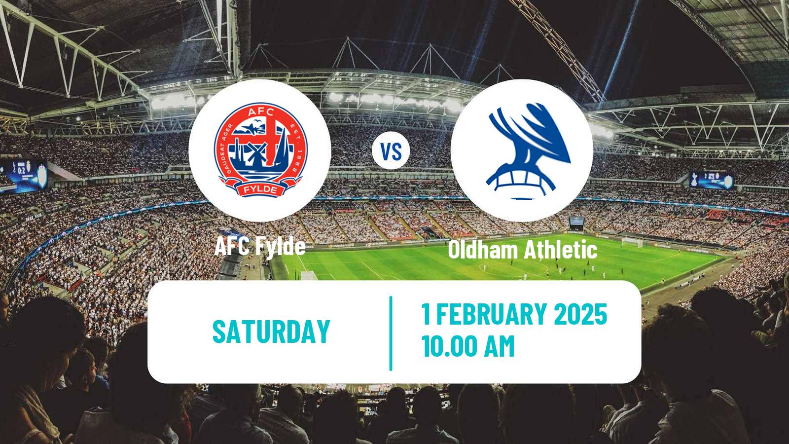 Soccer English National League Fylde - Oldham Athletic