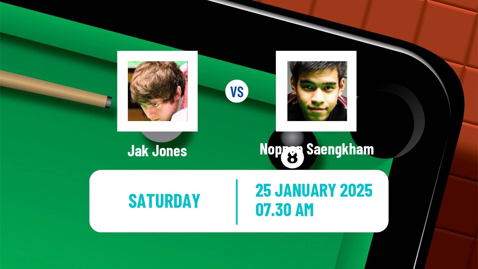 Snooker Championship League Jak Jones - Noppon Saengkham