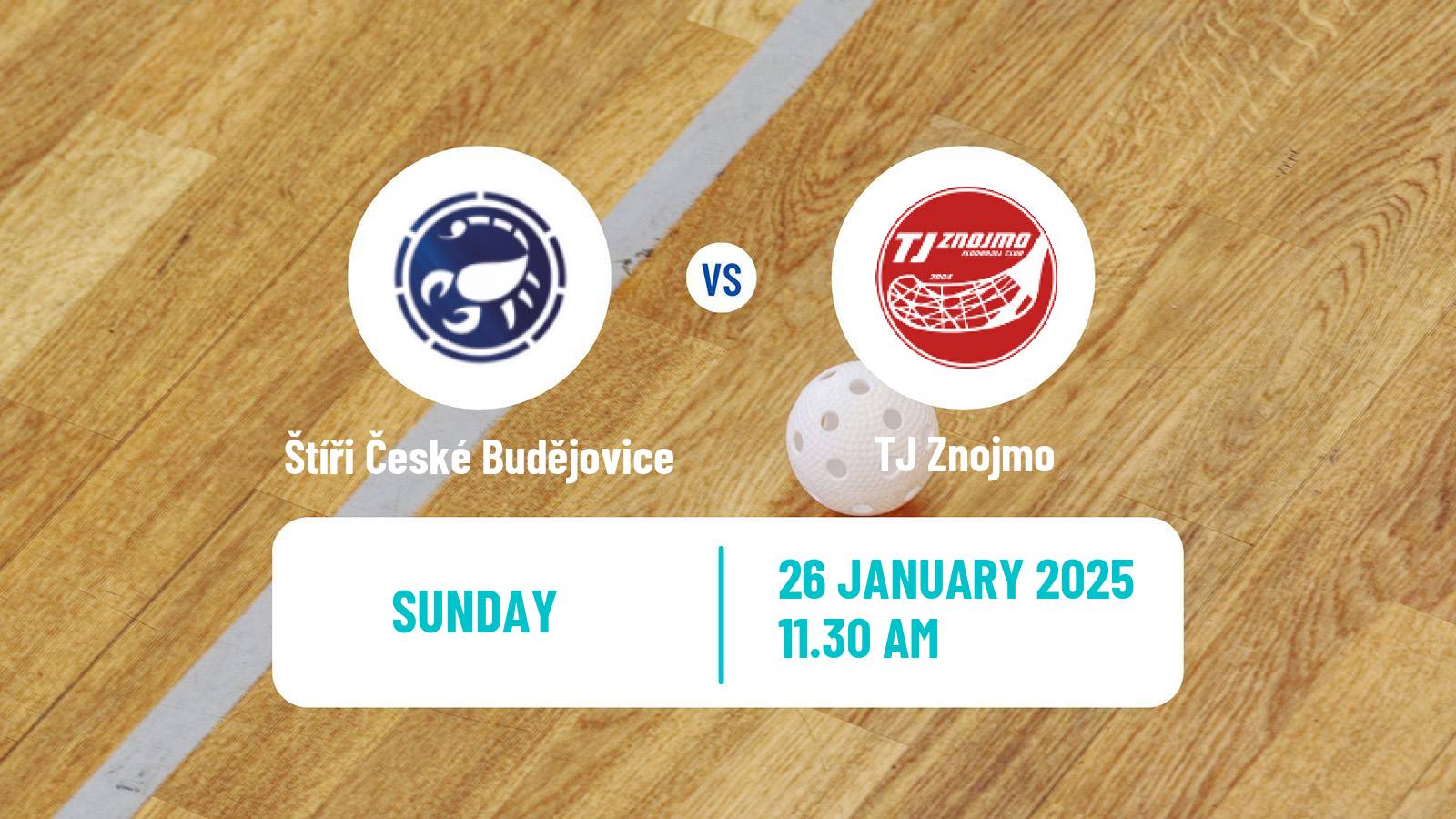 Floorball Czech 1 Liga Floorball Štíři České Budějovice - Znojmo