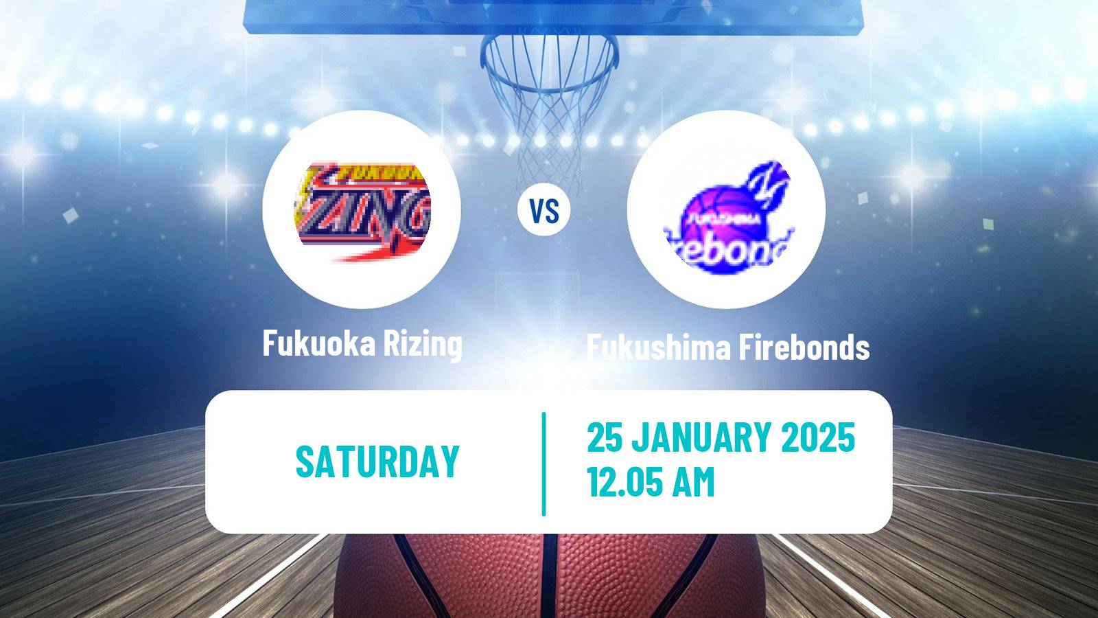 Basketball Japan B2 League Basketball Fukuoka Rizing - Fukushima Firebonds