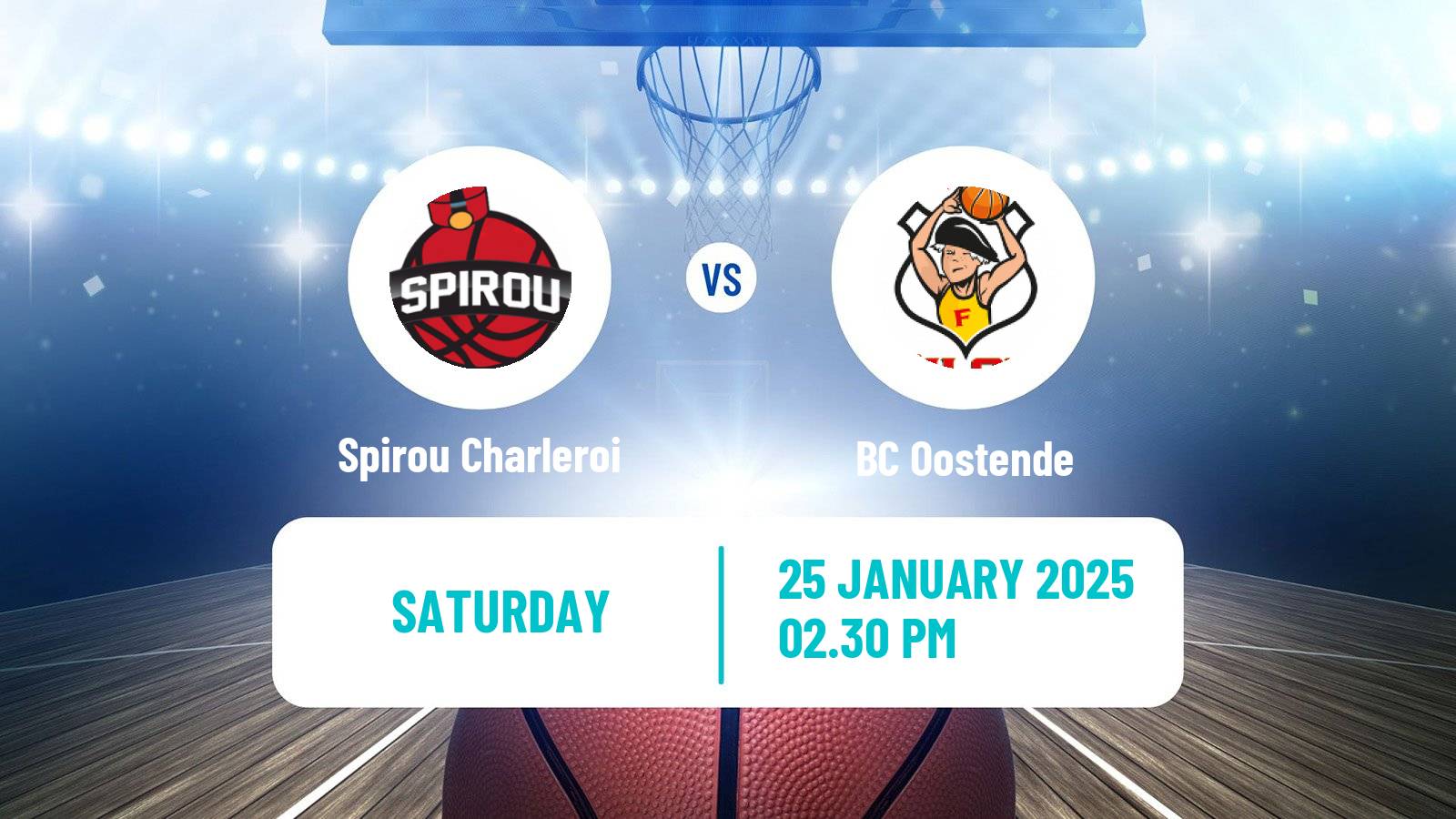 Basketball BNXT League Spirou Charleroi - Oostende