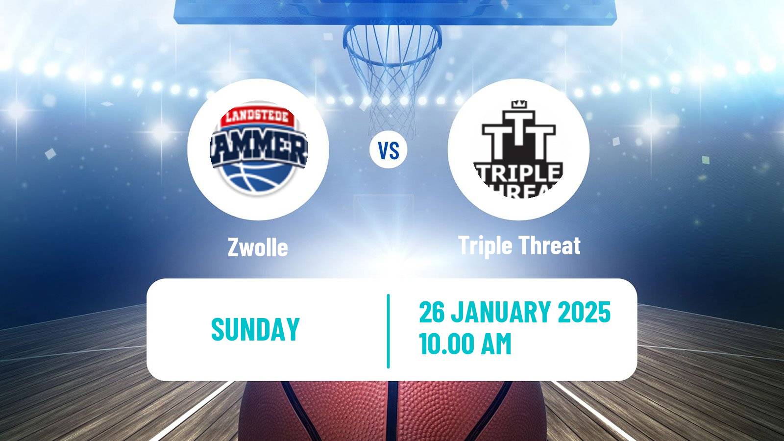 Basketball Dutch WBL Basketball Zwolle - Triple Threat